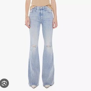 NWOT MOTHER Denim The Super Cruiser Double Heel Fray in Nature of the Game 28